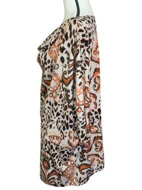 Suzie Couture Woman Bohemian Paisley Blouse Plus Size 3X Short Sleeve